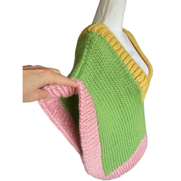 Free People Hope Macaulay Cartoon Vest Top Sz L/XL Chunky Knit Handmade Luxury - Picture 8 of 14